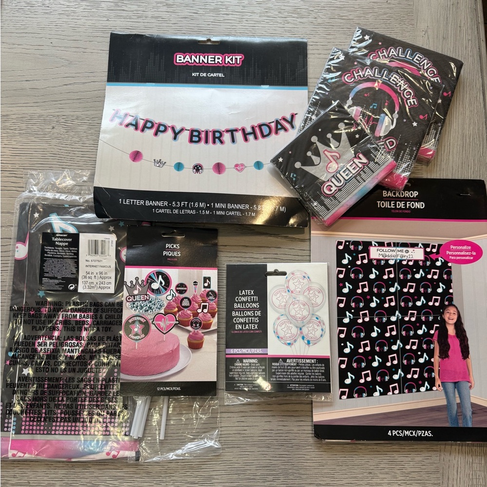 Internet Famous Birthday Party Decorations Balloons TikTok
